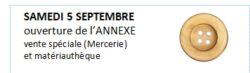 OUVERTURE DE L&rsquo;ANNEXE